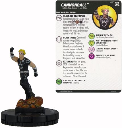 Cannonball 057 Deadpool and X Force Booster Set Marvel Heroclix Deadpool and X Force Singles Cannonball 057 Deadpool and X Force Booster Set Marvel Heroclix Deadpool and X Force Singles