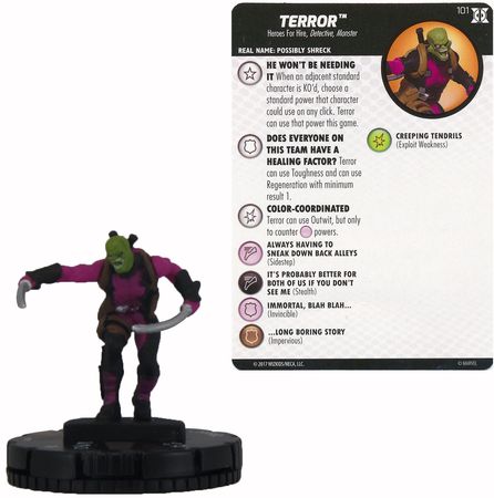 Heroclix Terror Exclusive with Board 