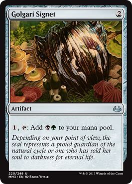 Golgari Signet 220 249 Modern Masters 2017 Singles Golgari Signet 220 249 Modern Masters 2017 Singles