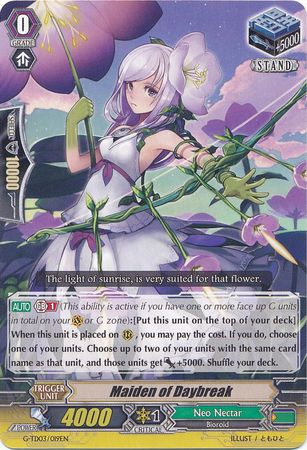 Maiden of Daybreak G TD03 019EN Maiden of Daybreak G TD03 019EN