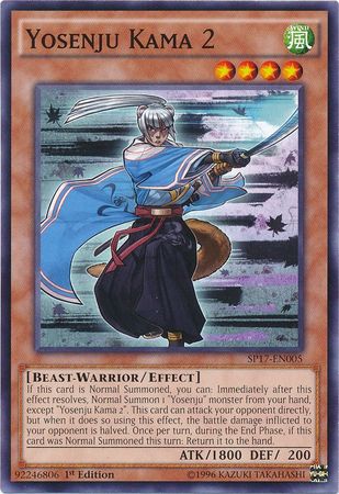 Yosenju Kama 2 SP17 EN005 Common 1st Edition Star Pack Battle Royal Singles Yosenju Kama 2 SP17 EN005 Common 1st Edition Star Pack Battle Royal Singles