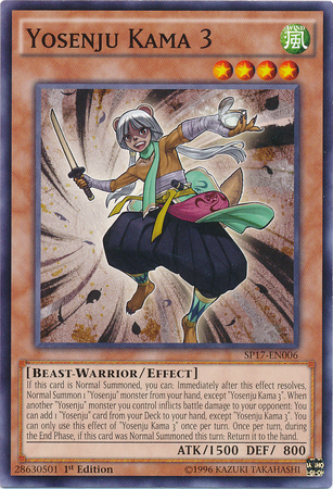 Yosenju Kama 3 SP17 EN006 Common 1st Edition Star Pack Battle Royal Singles Yosenju Kama 3 SP17 EN006 Common 1st Edition Star Pack Battle Royal Singles
