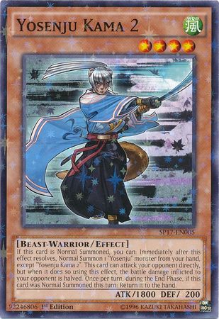 Yosenju Kama 2 SP17 EN005 Starfoil Rare 1st Edition Yosenju Kama 2 SP17 EN005 Starfoil Rare 1st Edition