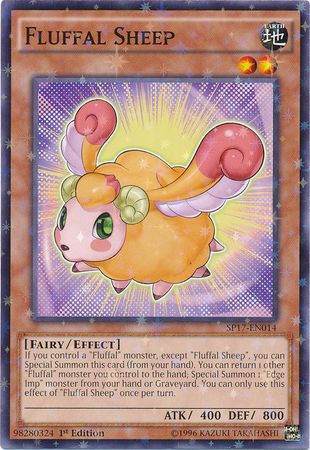 Fluffal Sheep SP17 EN014 Starfoil Rare 1st Edition Star Pack Battle Royal Singles Fluffal Sheep SP17 EN014 Starfoil Rare 1st Edition Star Pack Battle Royal Singles