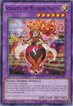 Schuberta the Melodious Maestra SP17 EN035 Starfoil Rare 1st Edition Star Pack Battle Royal Singles Schuberta the Melodious Maestra SP17 EN035 Starfoil Rare 1st Edition Star Pack Battle Royal Singles