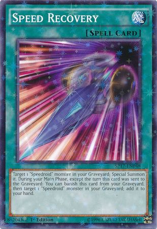Speed Recovery SP17 EN048 Starfoil Rare 1st Edition Speed Recovery SP17 EN048 Starfoil Rare 1st Edition