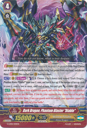 Dark Dragon Phantom Blaster Diablo G LD01 001 Common C Dark Dragon Phantom Blaster Diablo G LD01 001 Common C