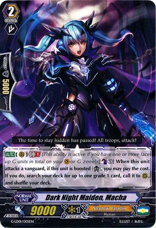 Dark Night Maiden Macha G LD01 005 Common C G Legend Deck 01 The Dark Ren Suzugamori Singles Dark Night Maiden Macha G LD01 005 Common C G Legend Deck 01 The Dark Ren Suzugamori Singles