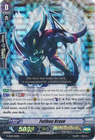 Fullbau Brave G LD01 011 Triple Rare RRR Fullbau Brave G LD01 011 Triple Rare RRR