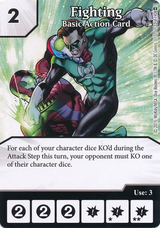 Fighting Basic Action Card Common DC Dice Masters War of Light Singles Fighting Basic Action Card Common DC Dice Masters War of Light Singles