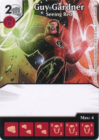 Guy Gardner Seeing Red Common DC Dice Masters War of Light Singles Guy Gardner Seeing Red Common DC Dice Masters War of Light Singles