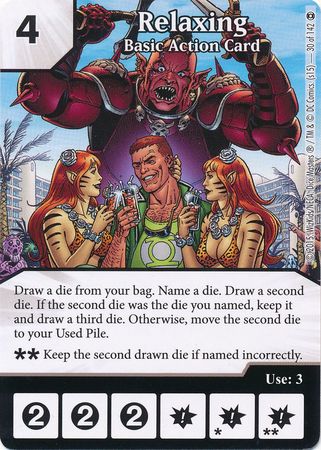 Relaxing Basic Action Card Common DC Dice Masters War of Light Singles Relaxing Basic Action Card Common DC Dice Masters War of Light Singles