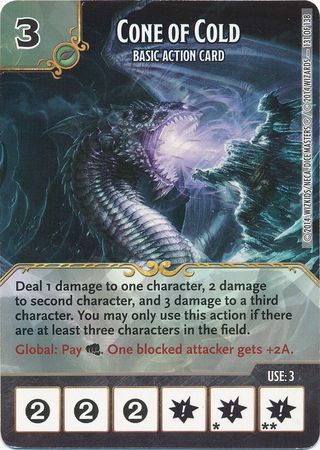 Cone of Cold Basic Action Card Common D D Dice Masters Battle for Faerun Singles Cone of Cold Basic Action Card Common D D Dice Masters Battle for Faerun Singles