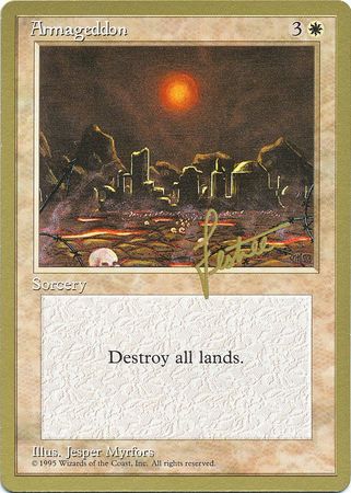 Armageddon New York City February 1996 Magic The Gathering World Championships 1996 Singles Armageddon New York City February 1996 Magic The Gathering World Championships 1996 Singles
