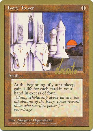 Ivory Tower New York City February 1996 Magic The Gathering World Championships 1996 Singles Ivory Tower New York City February 1996 Magic The Gathering World Championships 1996 Singles