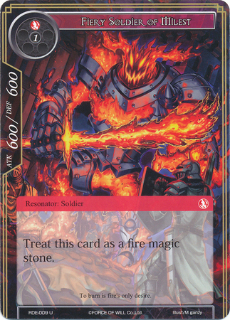 Fiery Soldier of Milest RDE 009 Uncommon Fiery Soldier of Milest RDE 009 Uncommon