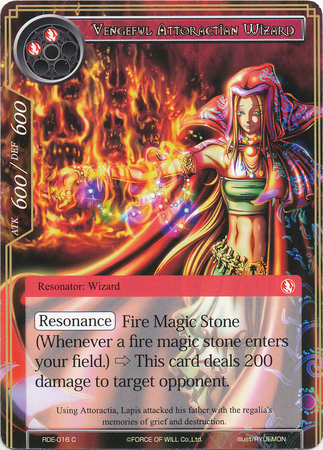Vengeful Attoractian Wizard RDE 016 Common Force of Will Return of the Dragon Emperor Singles Vengeful Attoractian Wizard RDE 016 Common Force of Will Return of the Dragon Emperor Singles