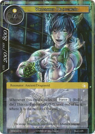 Unleashed Dragonoid RDE 007 Common Foil Force of Will Return of the Dragon Emperor Foil Singles Unleashed Dragonoid RDE 007 Common Foil Force of Will Return of the Dragon Emperor Foil Singles