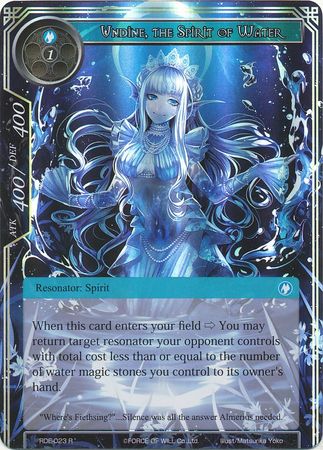 Undine the Spirit of Water RDE 023 Rare Foil Undine the Spirit of Water RDE 023 Rare Foil