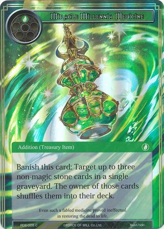 Miracle Millennia Medicine RDE 028 Common Foil Force of Will Return of the Dragon Emperor Foil Singles Miracle Millennia Medicine RDE 028 Common Foil Force of Will Return of the Dragon Emperor Foil Singles