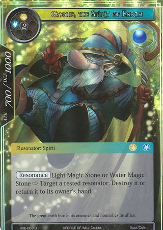 Gnome the Spirit of Earth RDE 063 Uncommon Foil Force of Will Return of the Dragon Emperor Foil Singles Gnome the Spirit of Earth RDE 063 Uncommon Foil Force of Will Return of the Dragon Emperor Foil Singles