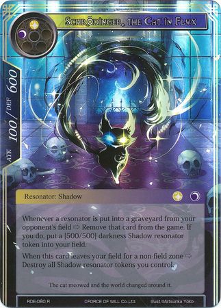 Schrodinger the Cat in Flux RDE 080 Rare Foil Force of Will Return of the Dragon Emperor Foil Singles Schrodinger the Cat in Flux RDE 080 Rare Foil Force of Will Return of the Dragon Emperor Foil Singles