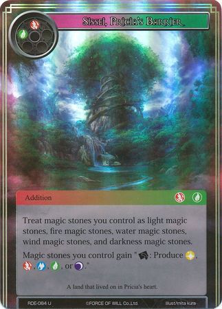 Sissei Pricia s Barrier RDE 084 Uncommon Foil Force of Will Return of the Dragon Emperor Foil Singles Sissei Pricia s Barrier RDE 084 Uncommon Foil Force of Will Return of the Dragon Emperor Foil Singles
