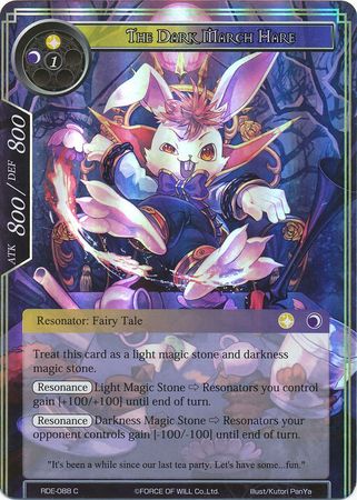 The Dark March Hare RDE 088 Common Foil Force of Will Return of the Dragon Emperor Foil Singles The Dark March Hare RDE 088 Common Foil Force of Will Return of the Dragon Emperor Foil Singles