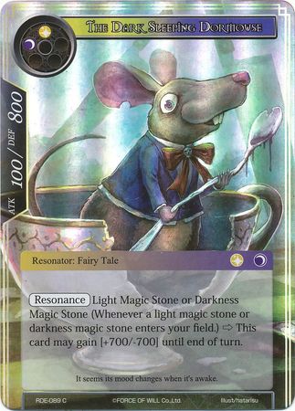 The Dark Sleeping Dormouse RDE 089 Common Foil Force of Will Return of the Dragon Emperor Foil Singles The Dark Sleeping Dormouse RDE 089 Common Foil Force of Will Return of the Dragon Emperor Foil Singles
