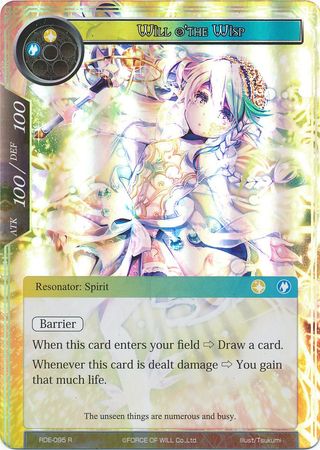 Will o the Wisp RDE 095 Rare Foil Force of Will Return of the Dragon Emperor Foil Singles Will o the Wisp RDE 095 Rare Foil Force of Will Return of the Dragon Emperor Foil Singles