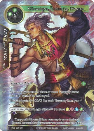 Gilgamesh Immortal Hunter RDE 026 Super Rare Full Art Gilgamesh Immortal Hunter RDE 026 Super Rare Full Art