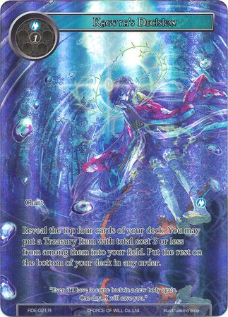 Kaguya s Decision RDE 021 Rare Full Art Kaguya s Decision RDE 021 Rare Full Art
