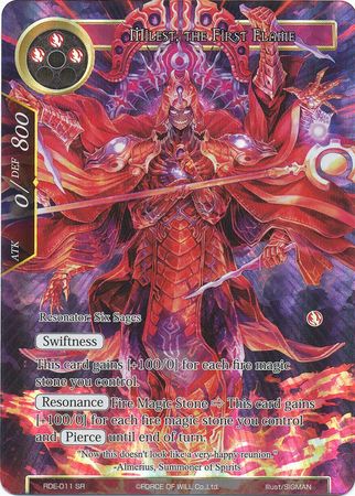 Milest the First Flame RDE 011 Super Rare Full Art Milest the First Flame RDE 011 Super Rare Full Art