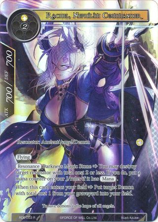 Rachel Nephilim Commander RDE 003 Rare Full Art Force of Will Return of the Dragon Emperor Singles Rachel Nephilim Commander RDE 003 Rare Full Art Force of Will Return of the Dragon Emperor Singles