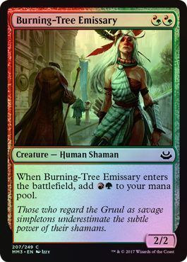 Burning Tree Emissary 207 249 Foil Modern Masters 2017 Foil Singles Burning Tree Emissary 207 249 Foil Modern Masters 2017 Foil Singles