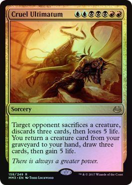 Cruel Ultimatum 158 249 Foil Cruel Ultimatum 158 249 Foil
