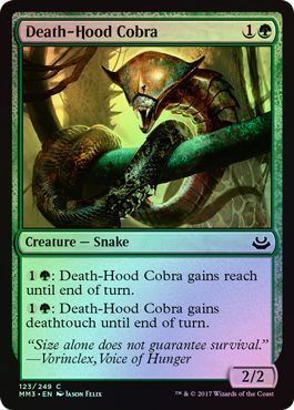 Death Hood Cobra 123 249 Foil Death Hood Cobra 123 249 Foil