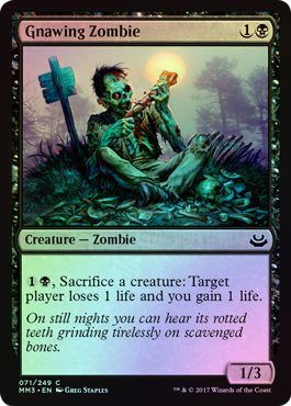 Gnawing Zombie 071 249 Foil Gnawing Zombie 071 249 Foil