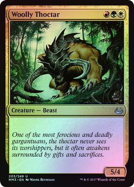Woolly Thoctar 203 249 Foil Modern Masters 2017 Foil Singles Woolly Thoctar 203 249 Foil Modern Masters 2017 Foil Singles