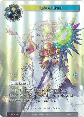 Rain of Light RDE 078 Rare Full Art Rain of Light RDE 078 Rare Full Art