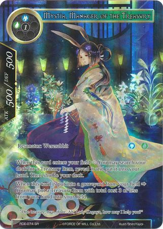 Mystia Manager of the Treasury RDE 074 Super Rare Full Art Mystia Manager of the Treasury RDE 074 Super Rare Full Art