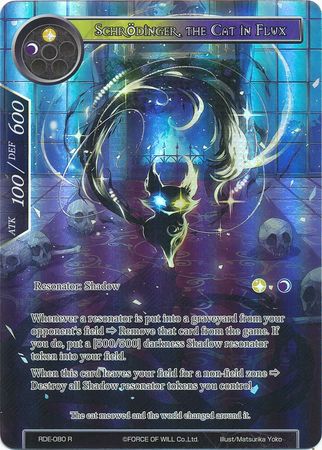 Schrodinger the Cat In Flux RDE 080 Rare Full Art Force of Will Return of the Dragon Emperor Singles Schrodinger the Cat In Flux RDE 080 Rare Full Art Force of Will Return of the Dragon Emperor Singles