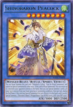 Shinobaron Peacock RATE EN038 Rare Unlimited Shinobaron Peacock RATE EN038 Rare Unlimited