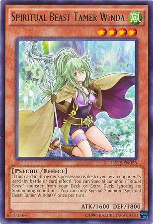 Spiritual Beast Tamer Winda RATE EN026 Rare Unlimited Raging Tempest Unlimited Singles Spiritual Beast Tamer Winda RATE EN026 Rare Unlimited Raging Tempest Unlimited Singles
