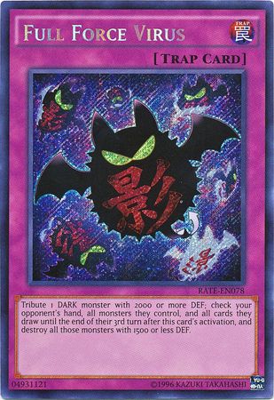 Full Force Virus RATE EN078 Secret Rare Unlimited Full Force Virus RATE EN078 Secret Rare Unlimited