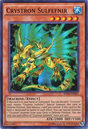 Crystron Sulfefnir RATE EN021 Super Rare Unlimited Raging Tempest Unlimited Singles Crystron Sulfefnir RATE EN021 Super Rare Unlimited Raging Tempest Unlimited Singles