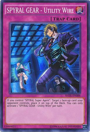 SPYRAL GEAR Utility Wire RATE EN088 Super Rare Unlimited Raging Tempest Unlimited Singles SPYRAL GEAR Utility Wire RATE EN088 Super Rare Unlimited Raging Tempest Unlimited Singles