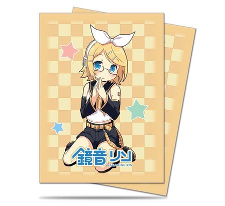 Ultra Pro Hatsune Miku Kagamine Rin Megane 50ct Standard Sized Sleeves UP84811 Sleeves Ultra Pro Hatsune Miku Kagamine Rin Megane 50ct Standard Sized Sleeves UP84811 Sleeves