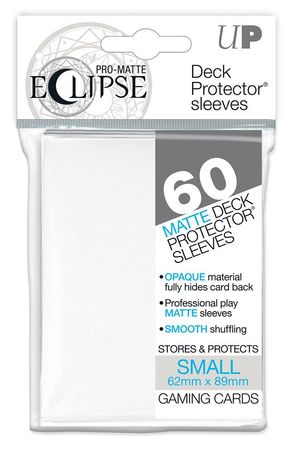 Ultra Pro PRO Matte Eclipse White 60ct Yugioh Sized Mini Sleeves UP85268 Ultra Pro PRO Matte Eclipse White 60ct Yugioh Sized Mini Sleeves UP85268