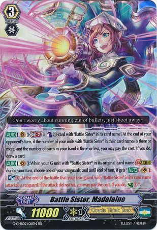 Battle Sister Madeleine G CHB02 011EN Double Rare RR G Character Booster 2 We Are Trinity Dragon Singles Battle Sister Madeleine G CHB02 011EN Double Rare RR G Character Booster 2 We Are Trinity Dragon Singles